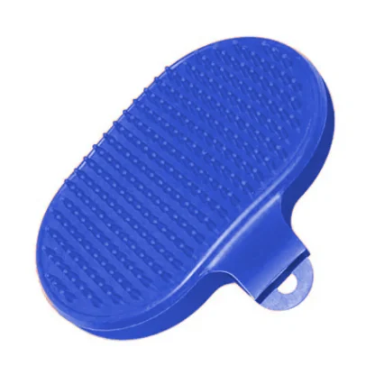 4DOG Perie Manusa Ovala pentru Caine si Pisica, Cauciuc, 13x8cm