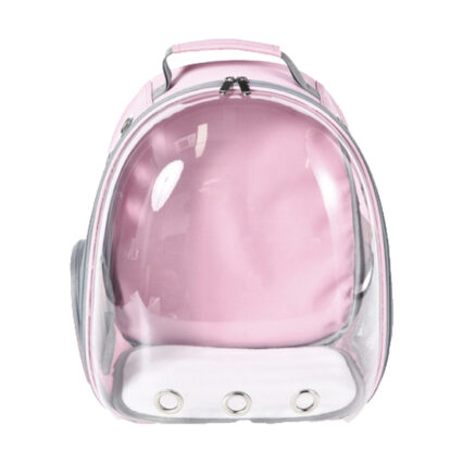 4DOG DELUXE Rucsac de Transport, Roz Transparent, 31x42x28cm