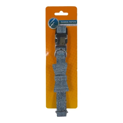 4DOG Zgarda Papion, Albastru, 1,9x35-50 cm
