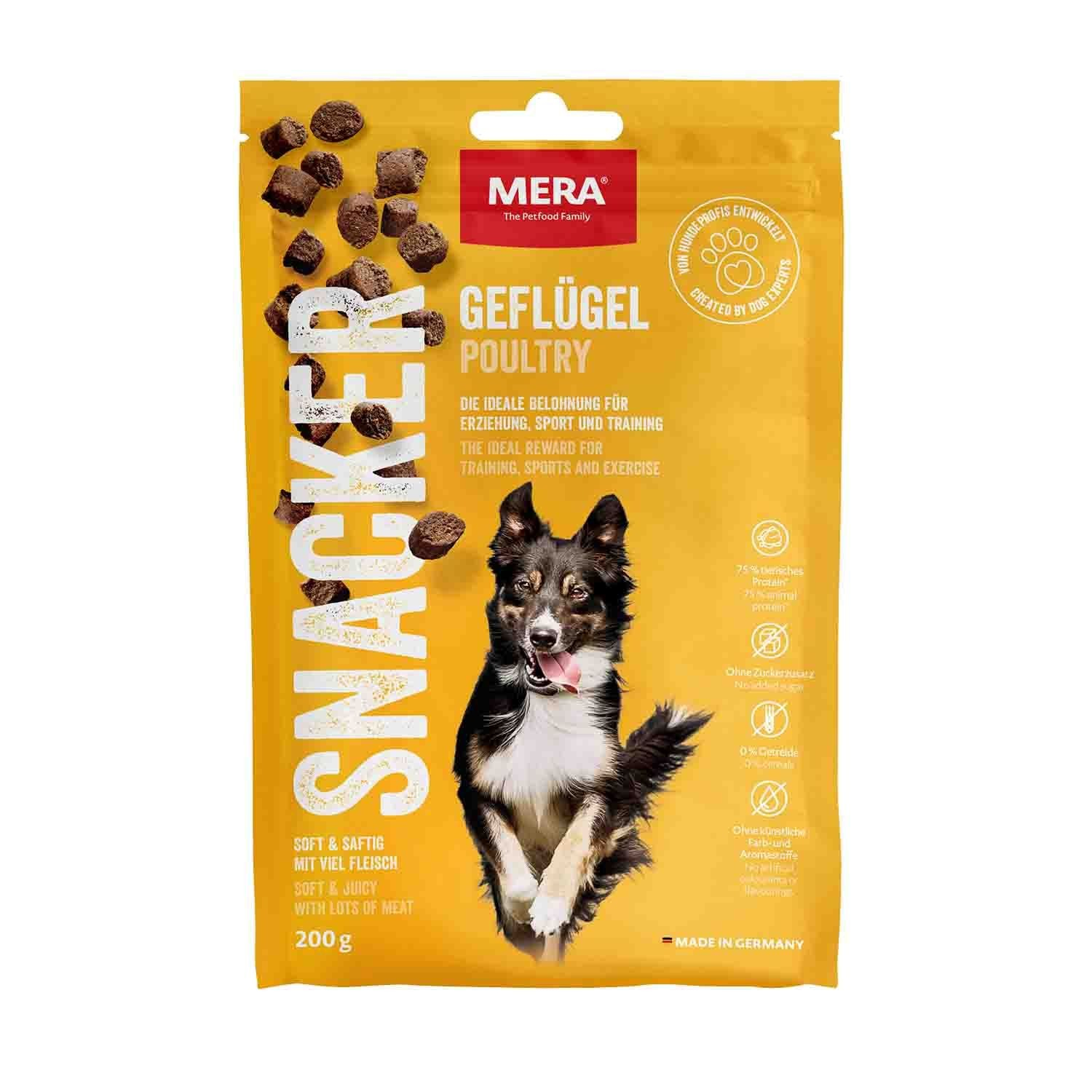 Recompense pentru Caine Adult, MERA Snacker, Pasare, 200g