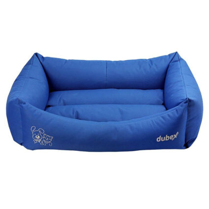 Culcus 4DOG DELUXE Oxford XL 95x70x22CM Albastru ,   DELISTAT