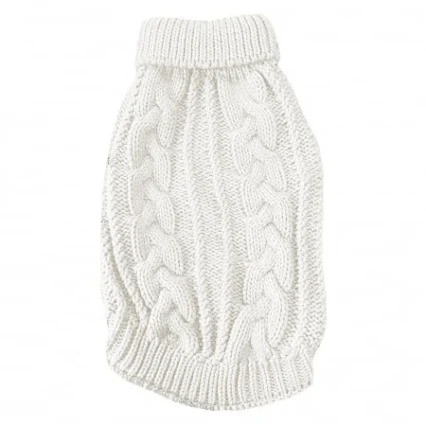 4DOG DELUXE Haina pentru Caine, Elegance Alb, 35 cm