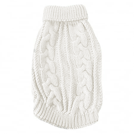 4DOG DELUXE Haina pentru Caine, Elegance Alb, 35 cm