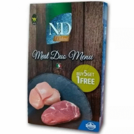 ND Natural Duo Menu, Hrana Umeda Pisica Adult, Carne, 6x70g ,   DELISTAT