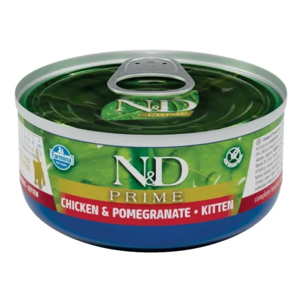 ND Prime, Hrana Umeda Pisica Junior, Pui si Rodie, 70g