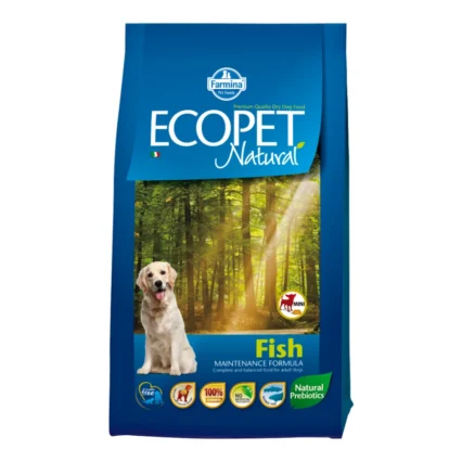 Hrana Uscata Caini ECOPET NATURAL Fish Mini 12kg