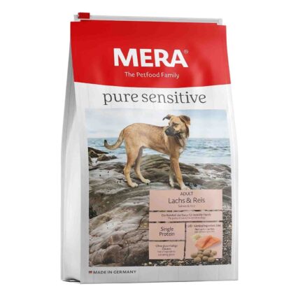 Hrana uscata MERA Pure sensitive Adult Somon si Orez 4kg