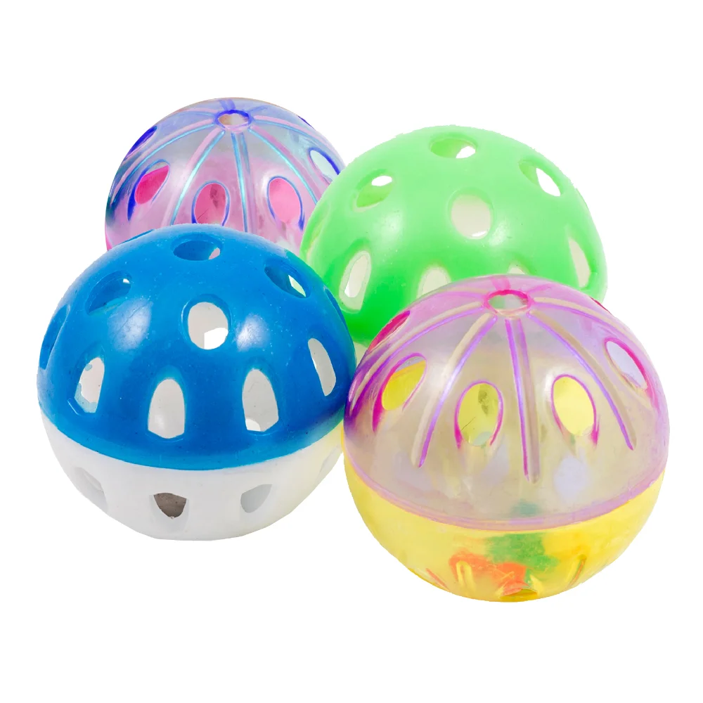 Jucarie Pisici MIAU MIAU Minge Plastic 4buc