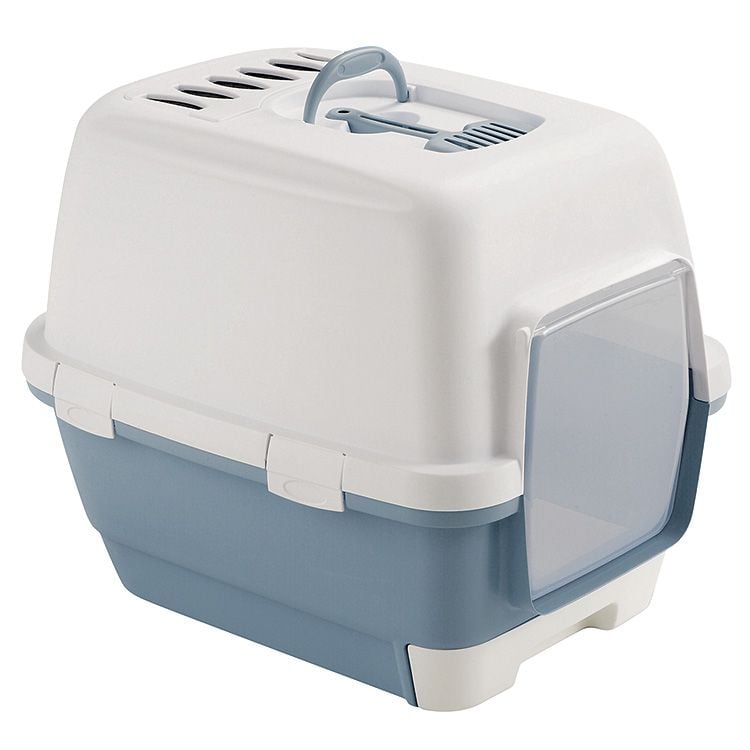 Litiera Acoperita STEFANPLAST Cathy Clever Blue 58x45x48cm , DELISTAT