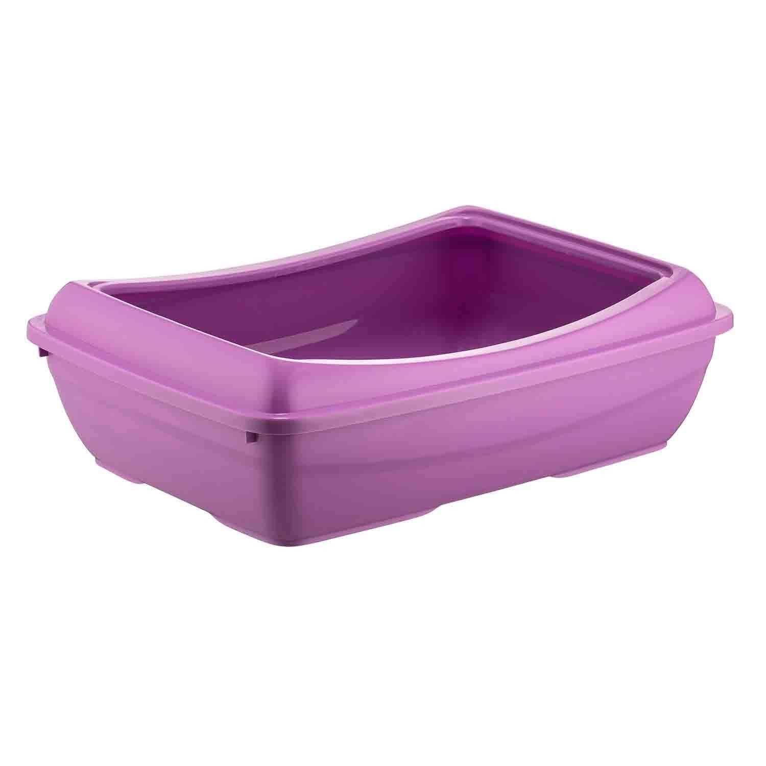 MIAU MIAU Litiera pentru Pisica, Lopatica Inclusa, Violet, 49.5x37.5x15cm