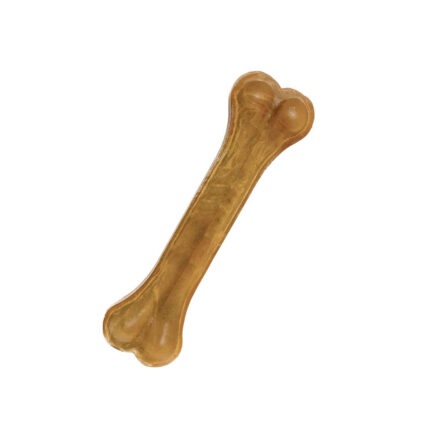 Recompensa pentru Caine Adult, 4DOG, Os din Piele Presata, 15cm