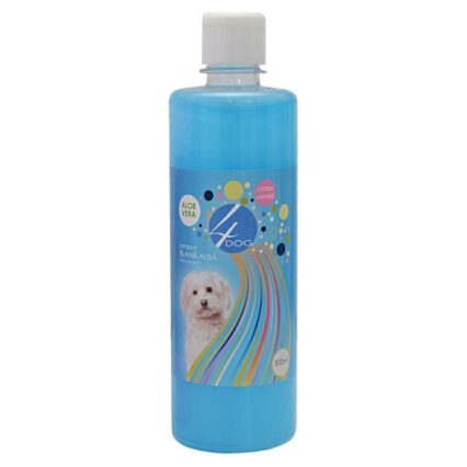 sampon pentru Caine, 4DOG, Blana Alba, 500ml