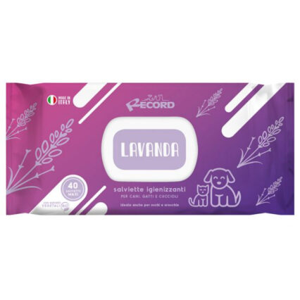Servetele Umede Antibacteriene RECORD cu Lavanda 40buc