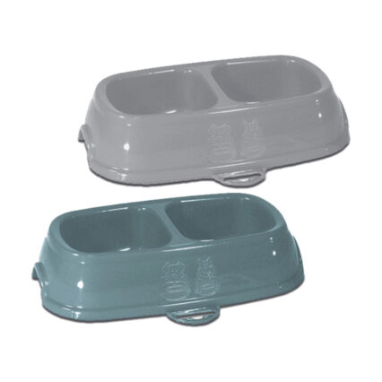 Castron Caini STEFANPLAST Plastic Break Dublu 13 0,4L ,   DELISTAT