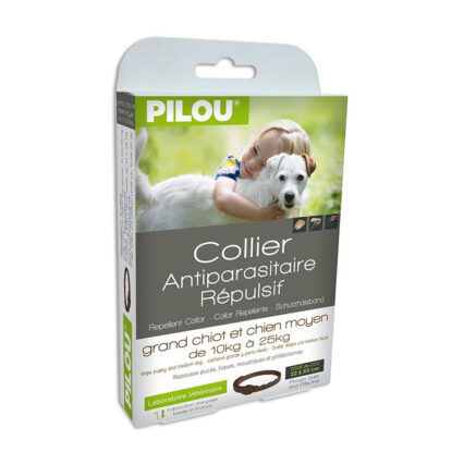 Zgarda Antiparazitara PILOU Caine Talie Medie 60cm